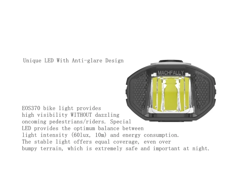 Machfally Bicycle Accessories USB Rechargeable Bike Light