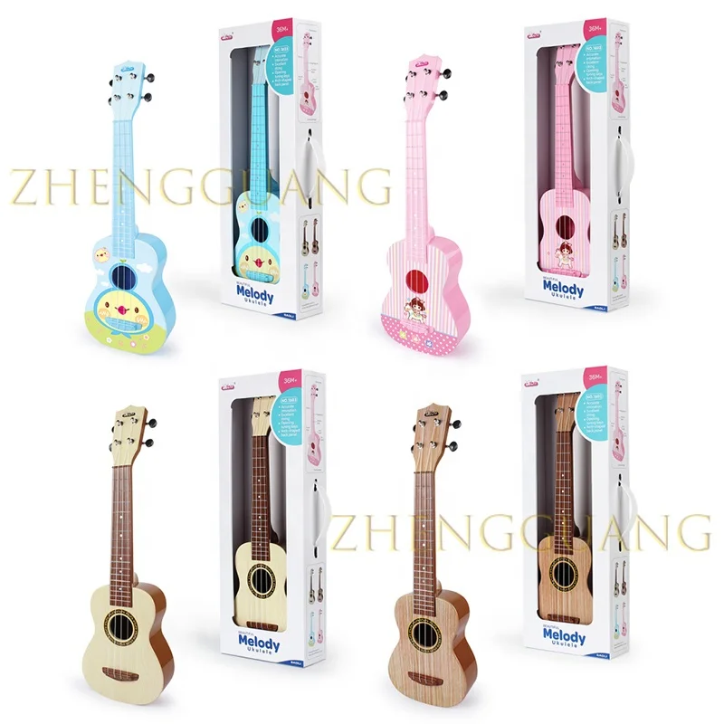 Zhengguang Toys High quality Ukulele Guitar Plastic Musical Toy for Beginners and Kids Toddler Toys Early Educational