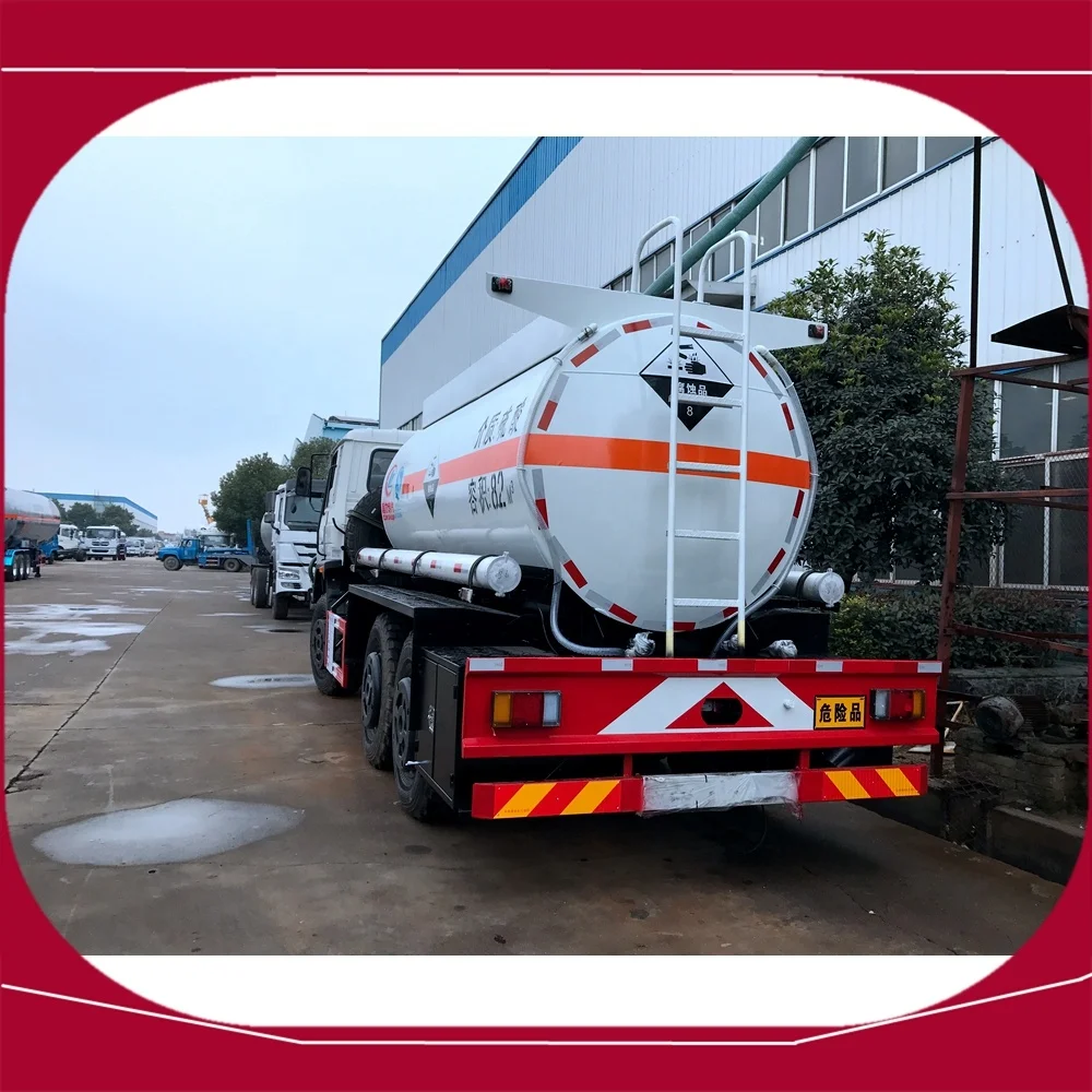 6WD high quality Chemical Goods Transport truck  stainless steel sulphuric acid tank truck