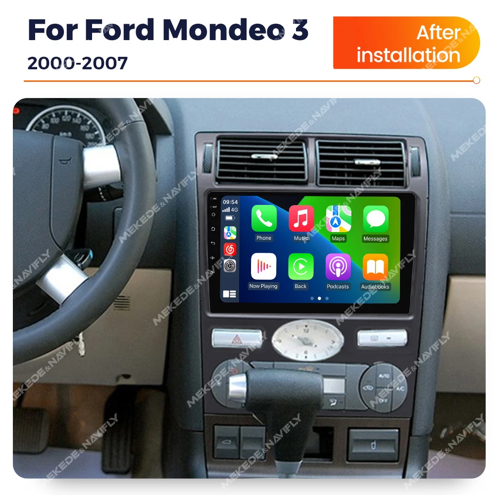 MEKEDE MS Android 12 8core 8 + 256G IPS экран 360 панорамная камера для Ford Mondeo 3 2000-2007 GPS Навигация BT FM AM DSP
