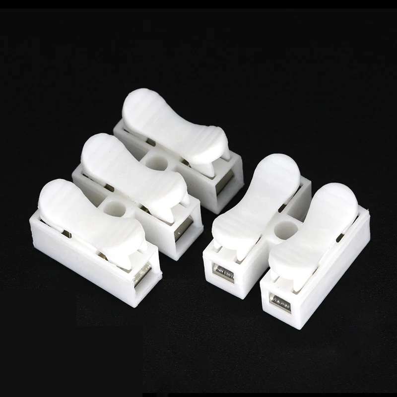 10x3P 2PSpring Connector LED Strip Light Wire Connecting No Welding No Screws Quick Connector cable clamp Terminal Block 2 3 Way