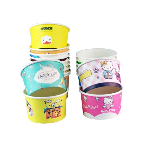 Солнцезащитные очки с печатью логотипа на заказ Одноразовый бумажный стаканчик для мороженого для бумажного стаканчика