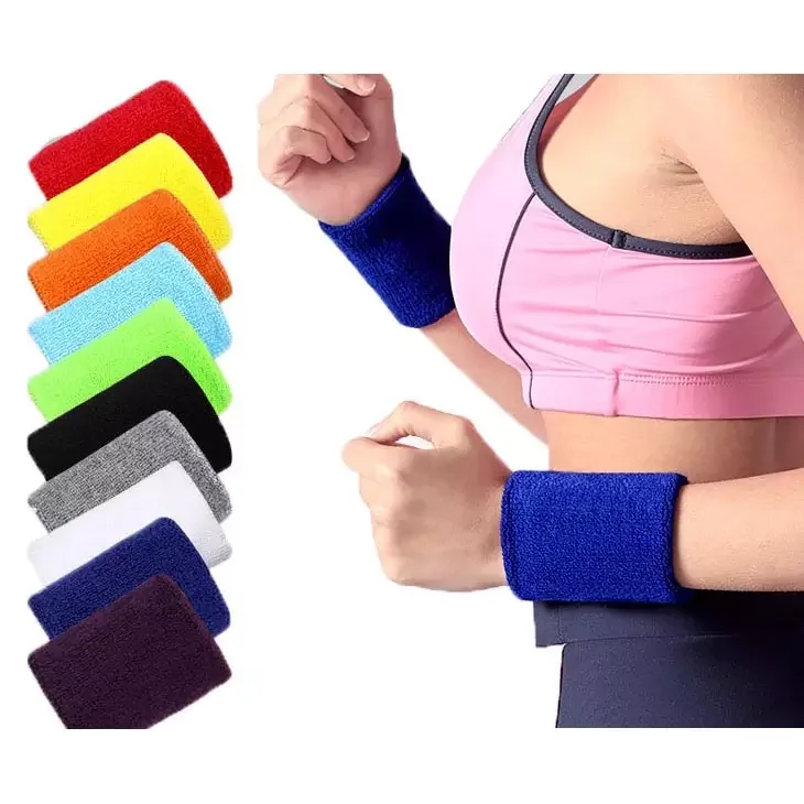 Fashion Custom Logo Sweat Gym Wrist Bands