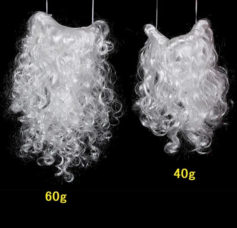 Christmas Wig Beard White Santa Fancy Dress Costume  White Mustache Christmas Santa Wig Beard for Cosplay Costume