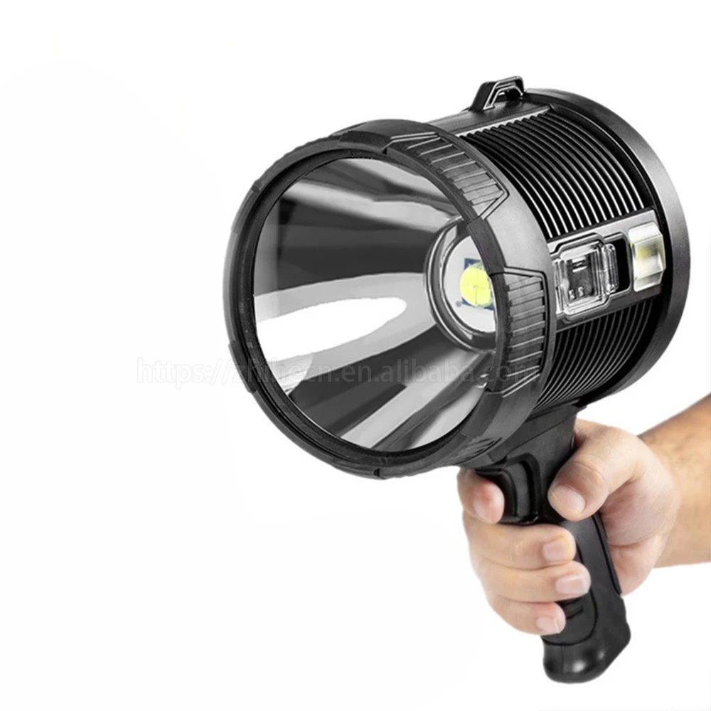 High Power P50 Powerful Long Range Flashlight Portable With Stand Camping Light Outdoor Emergency Led Searchlight