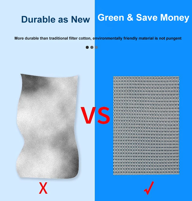 Fish tank filter cotton 8D water purification biochemical sponge 2cm thickness high density thickening filter special material