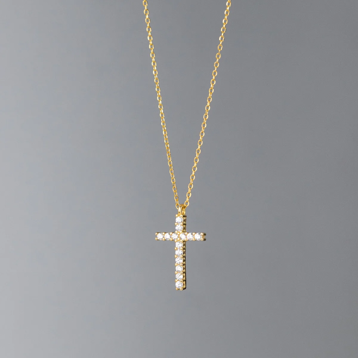 Cruz de plata925 con воротник 925 стерлингового серебра pave CZ крест кулон ожерелье