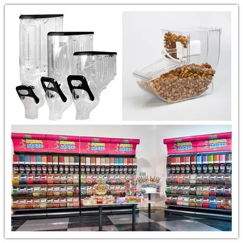 Retail store display rack gondola supermarket shelf for food display