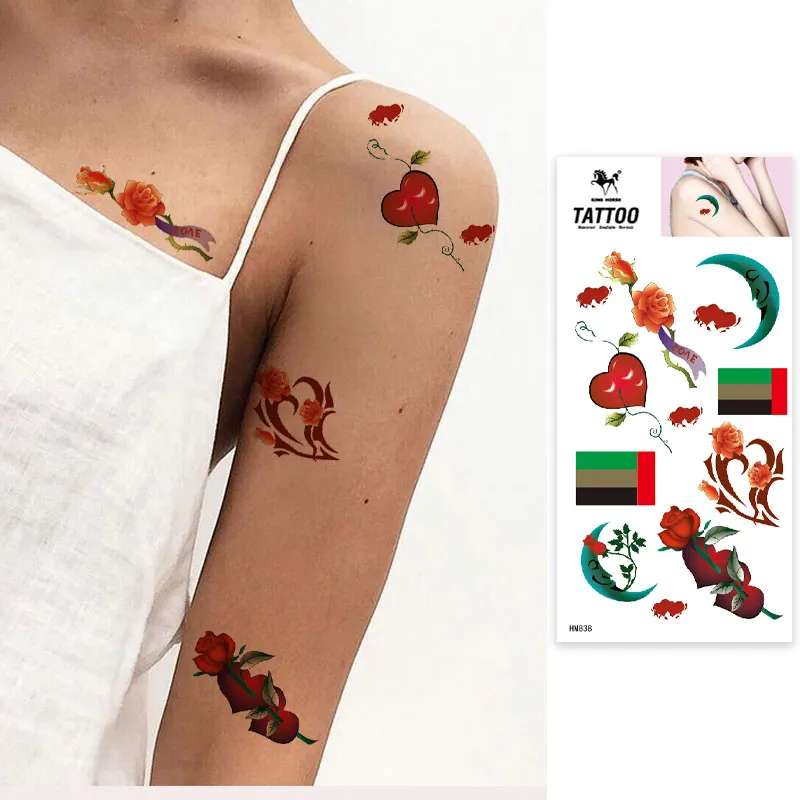 Wholesale Realistic High Quality Waterproof Temporary Tattoo Different Body Art Designs Long Lasting Tattoo Stickers