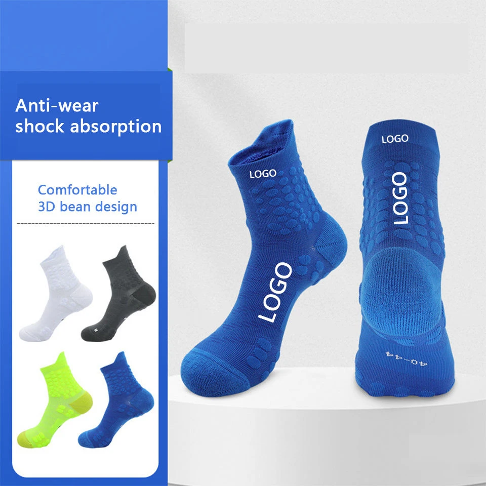 Performance Sport Moisture Wicking Custom Logo Basketball Socks Quick Dry Crew Athletic Running Sock