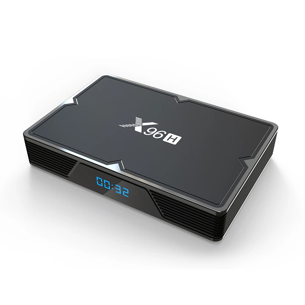 Chinese factory supply Android  9.0  Allwinner H6 H603 2.4G/5Ghz Wifi BT 6K H.265 4GB 32GB X96 H Media Player Smart tv Box