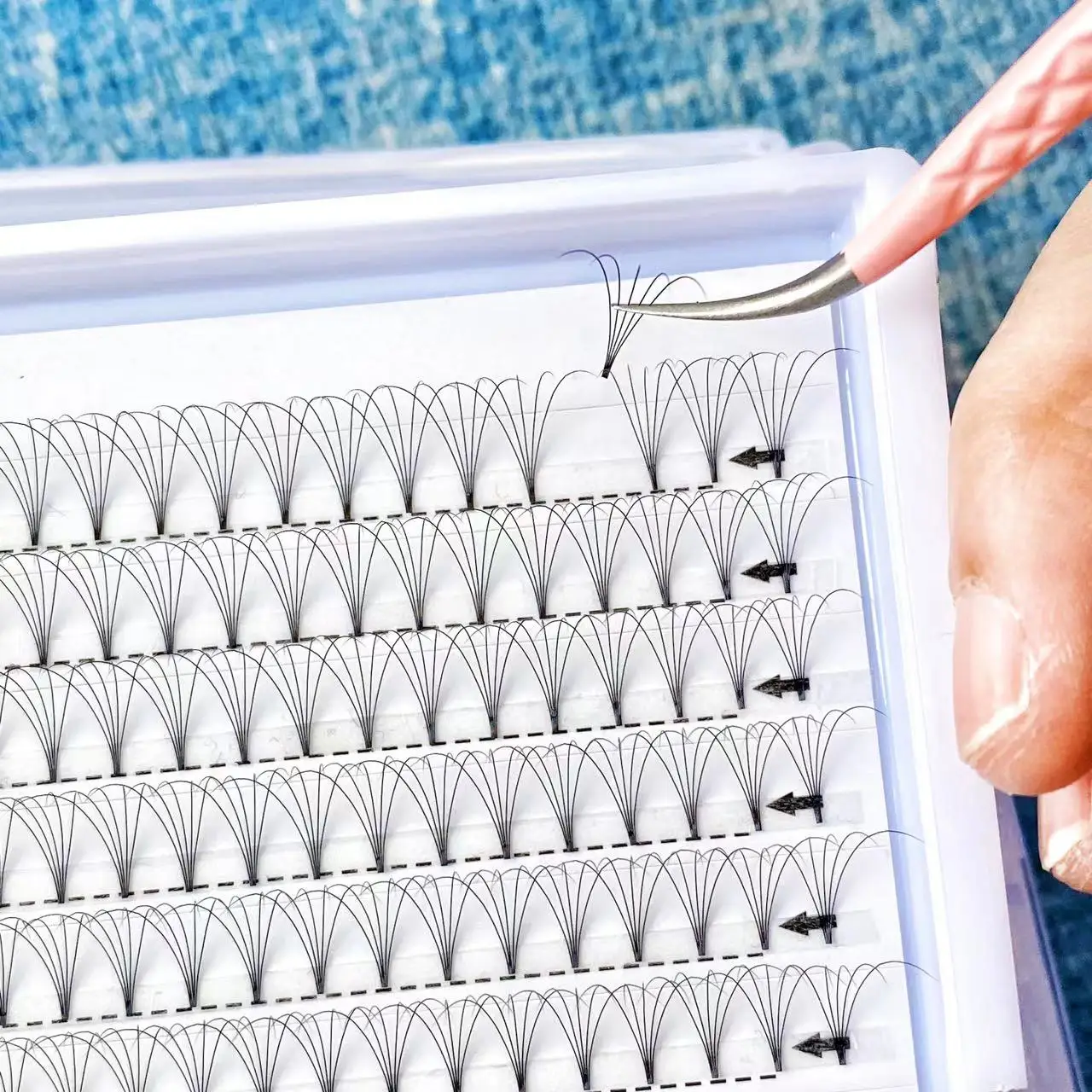 Big Sales 5D 0.07  C 13-18 mm Short stem Lashes 354 fans pre made volume fans lashes eyelash extension