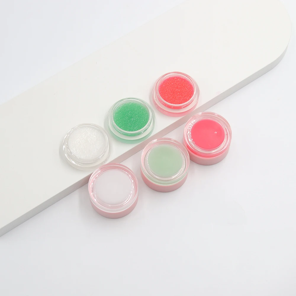 2 в 1, Розовый бальзам для губ и скраб для губ