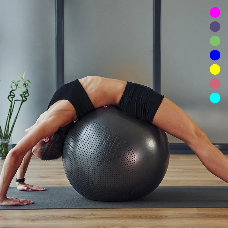 Custom Printed Logo Gymnastics Exercise Workout 65cm PVC Balance Yoga Ball