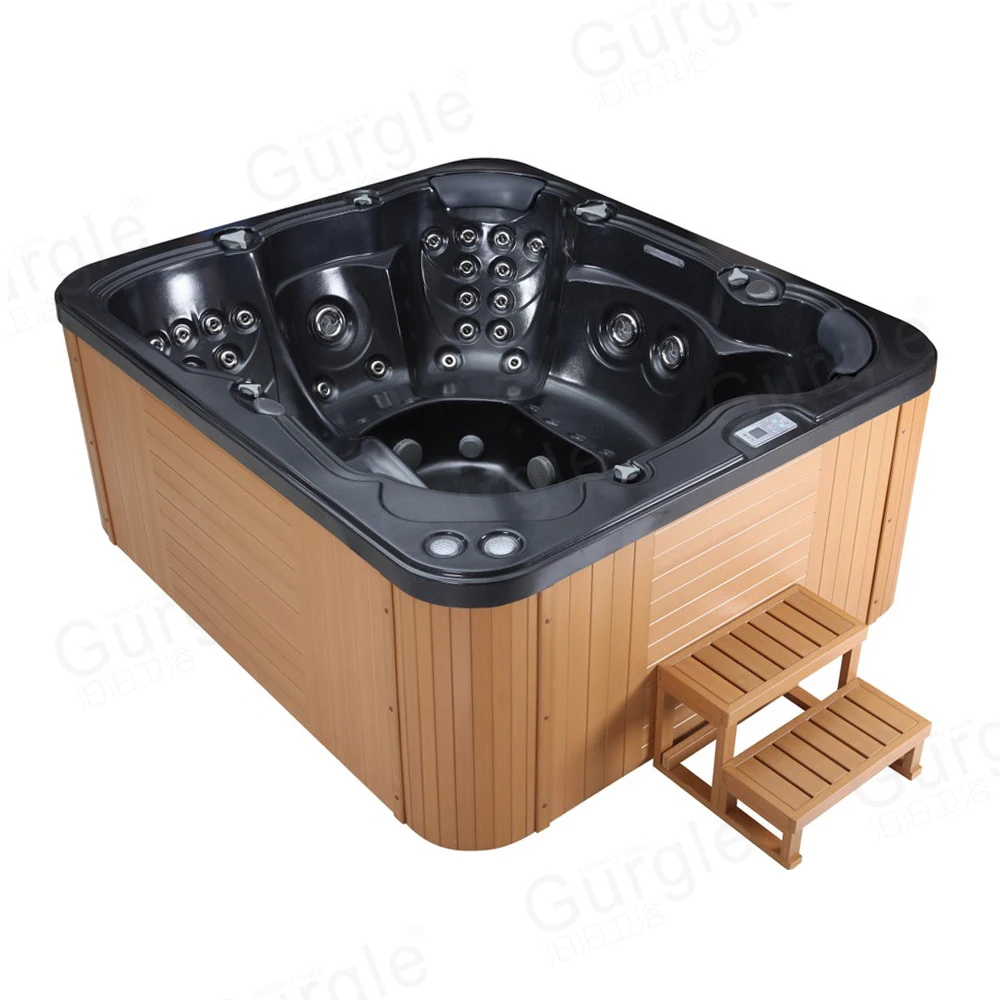 Outdoor Garden Hot Tub Spa 5 People Whirlpool Bathtub 49 Jet Balboa Bp System Tp Panel Massage Air Whirlpool Hot Tub