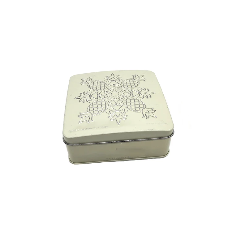 Cookie metal tin box packaging for gift packing factory supplier custom logo