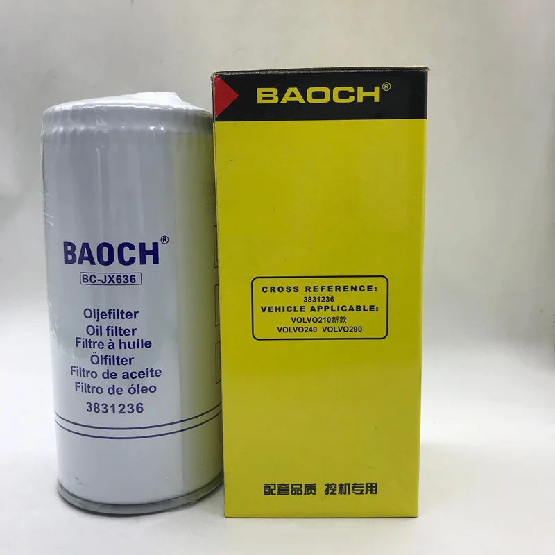 EC210BLC/R  E240BLC/R  EC290BLC  excavator parts 3831236 01174421 LF3687 LF4054 P553771 OIL  FILTERL for filters