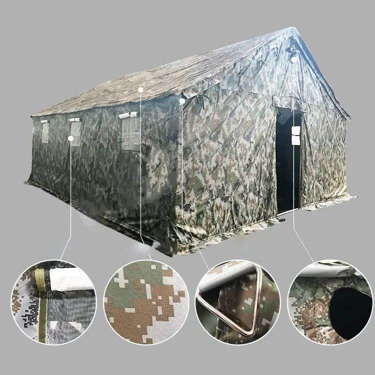 Fast delivery camouflage waterproof ultralight outdoor emergency water proof unhcr shelter disaster relief tent in pakistan