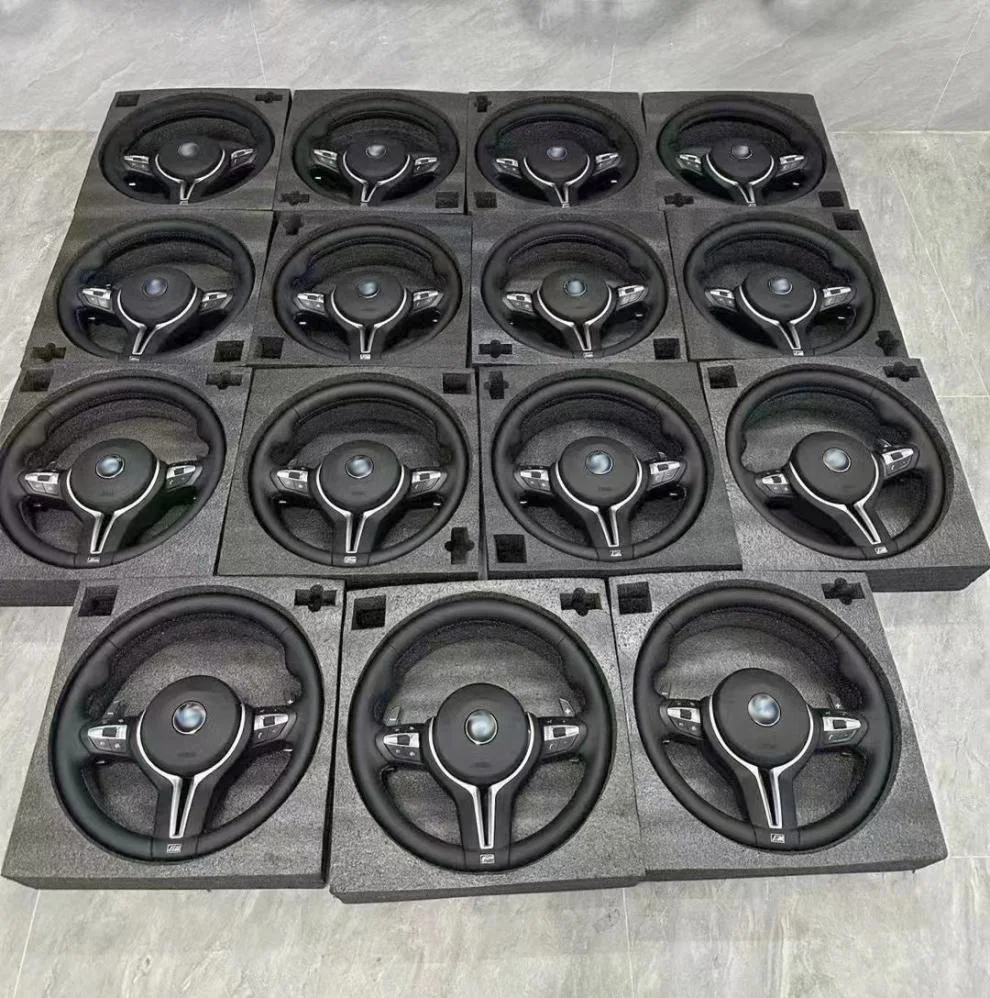 Plug and Play Auto Parts Leather Steering Wheel For BMW F10 M3 M6 M7 M5 BMW E46 E60 E90 E92 M3 G20 G30 g37 Car Accessories