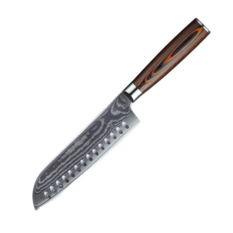  Damascus Santoku Knife Hot Sale Pakka Wood handle VG-10 67