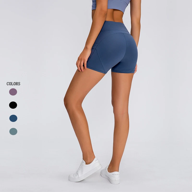 Custom Quick Dry Running Gym Biker Shorts Women Scrunch Butt Lift Leggings Yoga Shorts