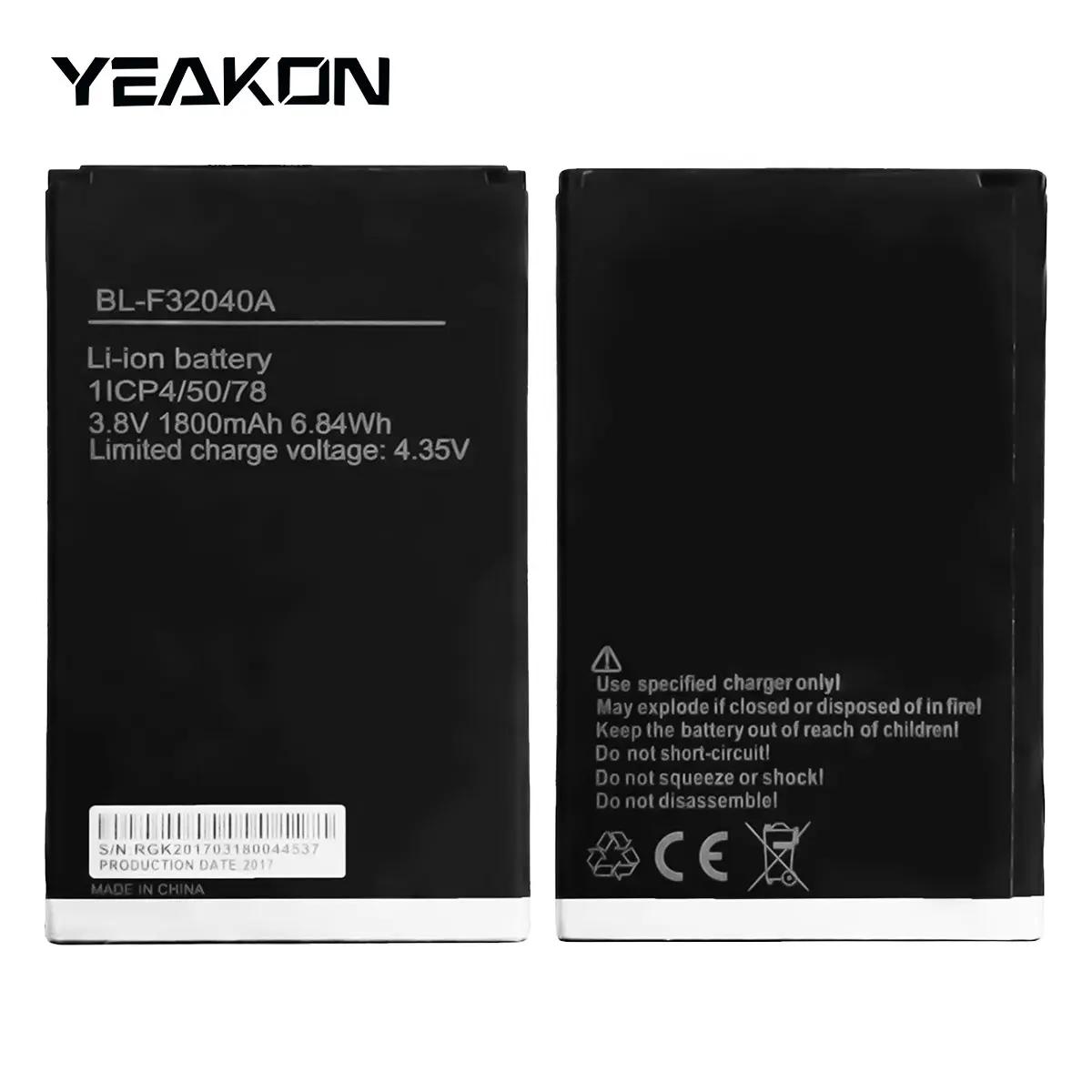 BL-F32040A 100% Original cell phone rechargeable battery for Tecno N2 3.8V 1800mah Lithium mobile phone battery