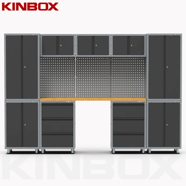 13 Pieces garage furniture storage cabinet with Magnetic Latches for Home Use