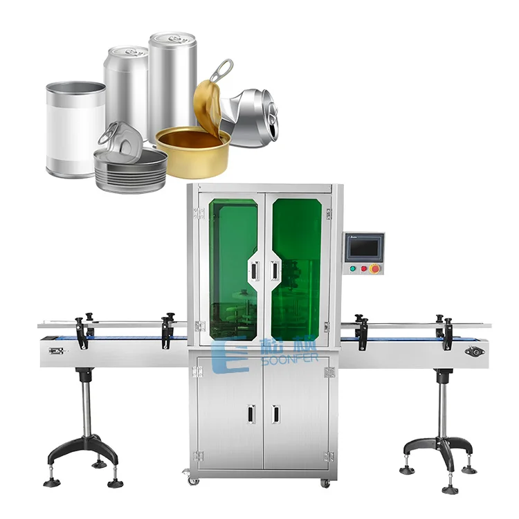 Automatic aluminum tin beverage beer soda juice coffee seal sealing machine for cans