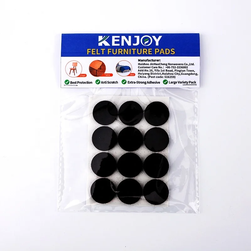 Mute Non-slip Self Adhesive DIY Furniture Accessories Felt Chair Leg Pads Thick Floor Scratch Protector Mat