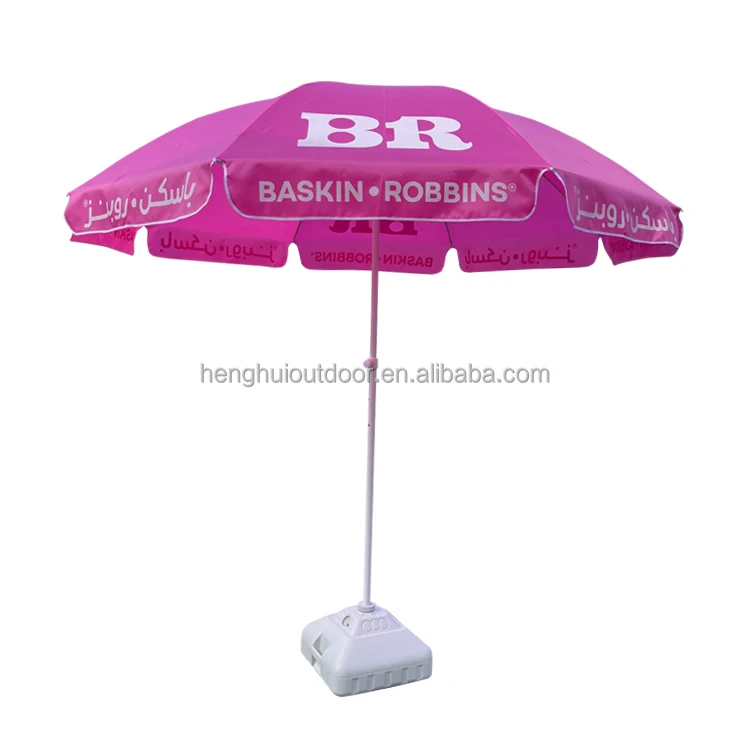 Custom Logo Printed Parasols  Portable Garden Beach Cheap Marketing Umbrella Outdoor Advertising Beach Umbrella