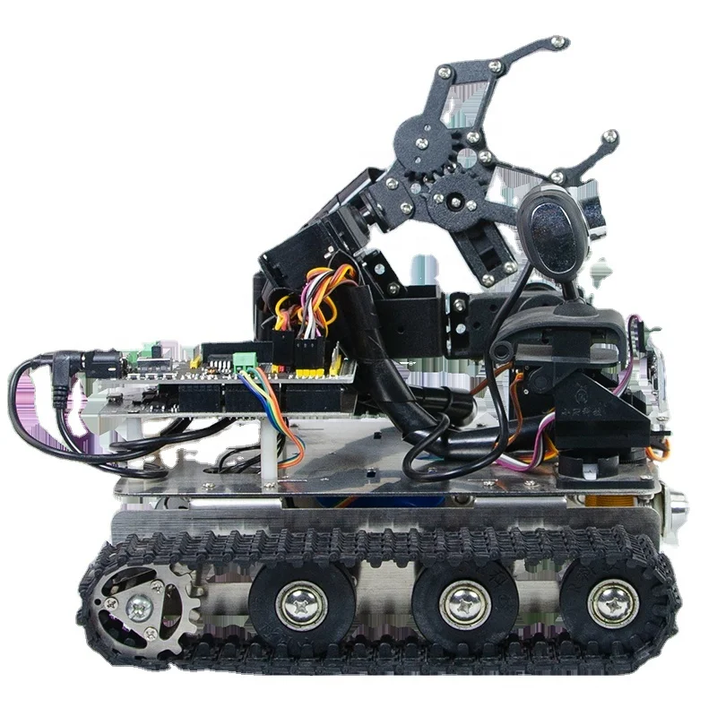 XiaoR Geek STM32 GFS wireless smart robot car with robotic arm for kids to learn programming remote control robot car