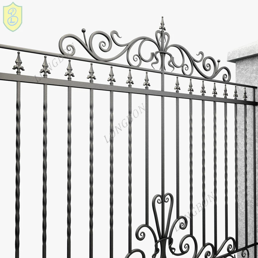 Good Quality Wrought Iron Fence Gate Grill Metal Fence Design