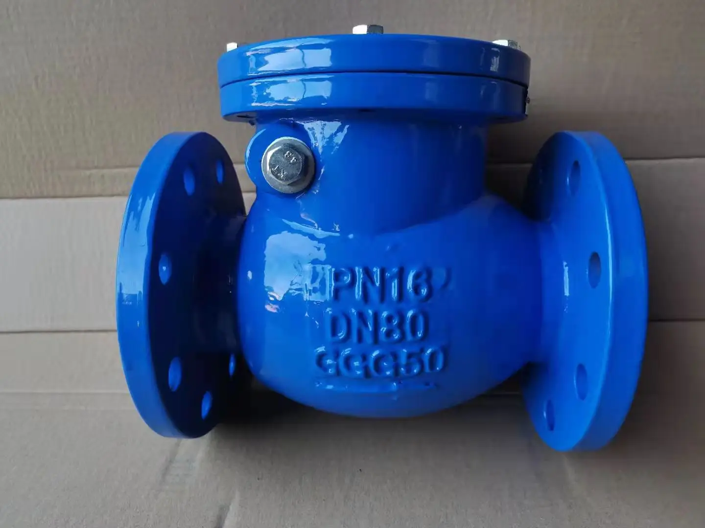 
DIN PN16 Ductile Iron Double Flange Non Return Valve Swing check valve 