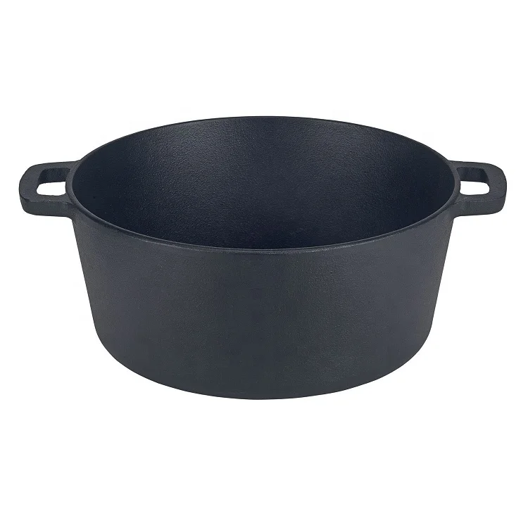 High Quality Dutch Oven 5QT Pre-seasoned Cast Iron Dutch Oven With Handle For Camping