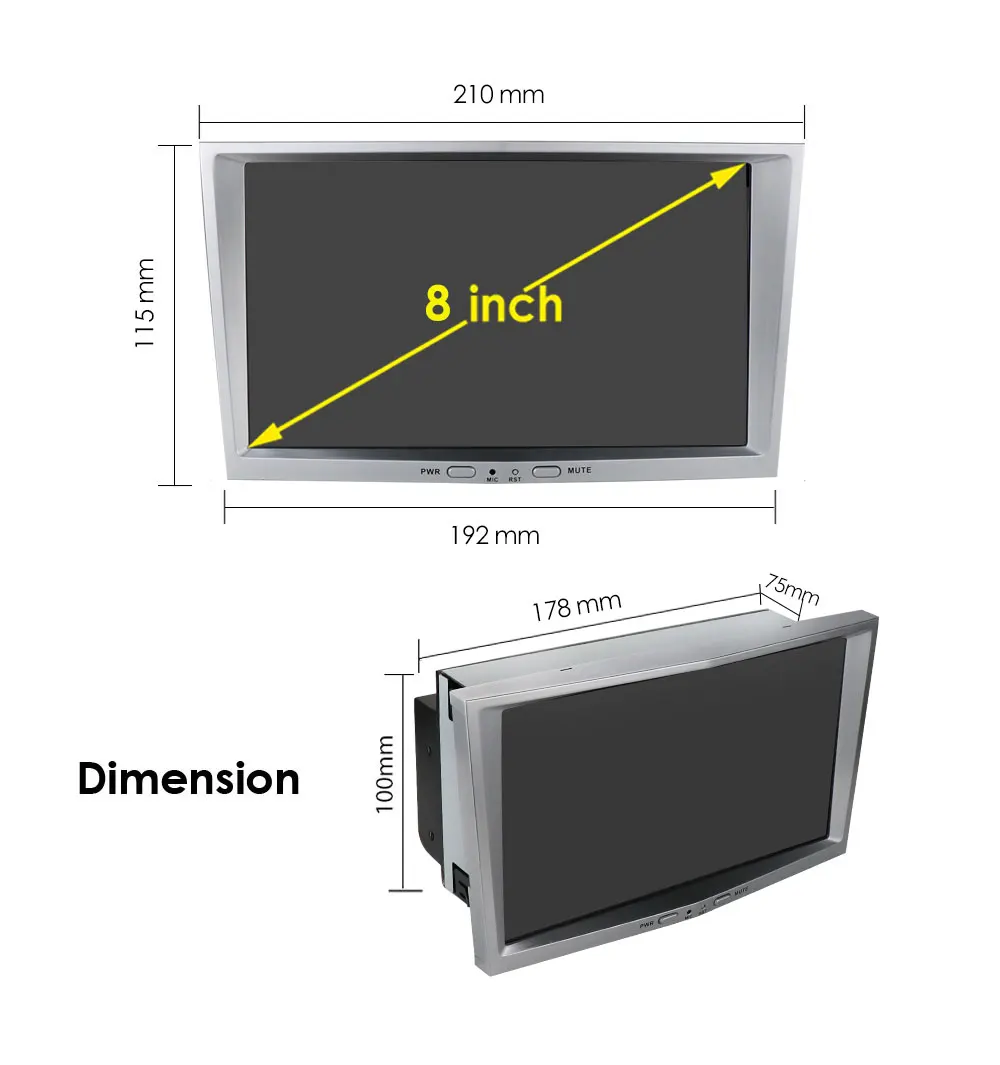 8inch 2+16g car stereo suitable for Opel car gps navigation with wireless car multimedia player android carplay