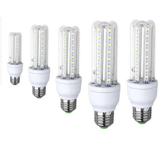 Spiral LED Corn Bulb 24W E27 Lamp SMD 2835 Spotlight 360 Degree AC85-265V Horizontal Plug Light