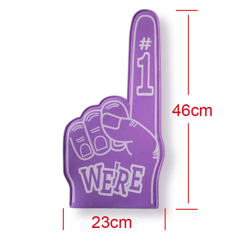 Professional Sponge Cheering Foam Hand Custom Logo Goam Finger Cheering Gloves