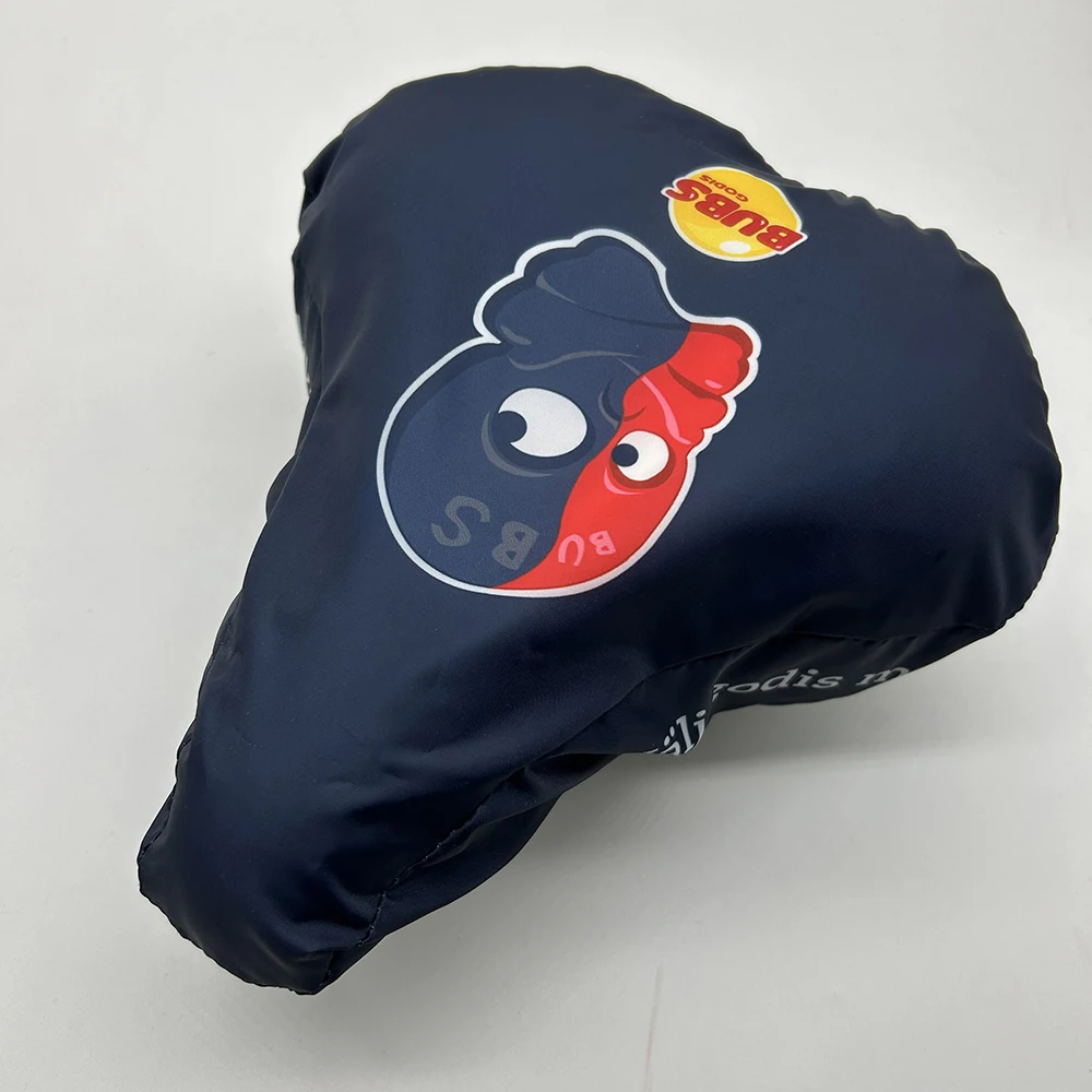 Zadelhoesjes Custom Eco Waterproof Rain Foldable Recycled Bike Seat Cushion Cover Bicycle Saddle