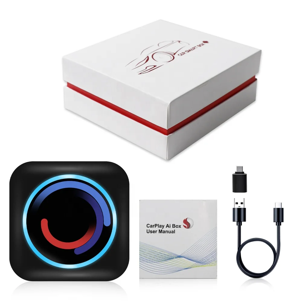 Jmance SIM card TF card mini carplay ai box android 10 GPS navigation usb plug and play Smart Touch Box