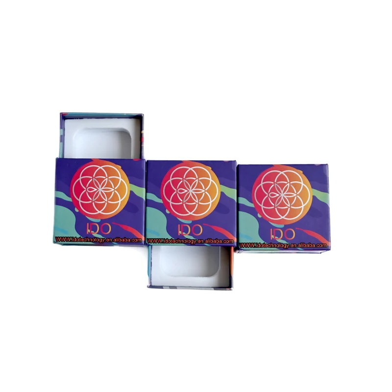 Customizable Recyclable folding Concentrate Glass Jars Paper Box packaging  with paper insert