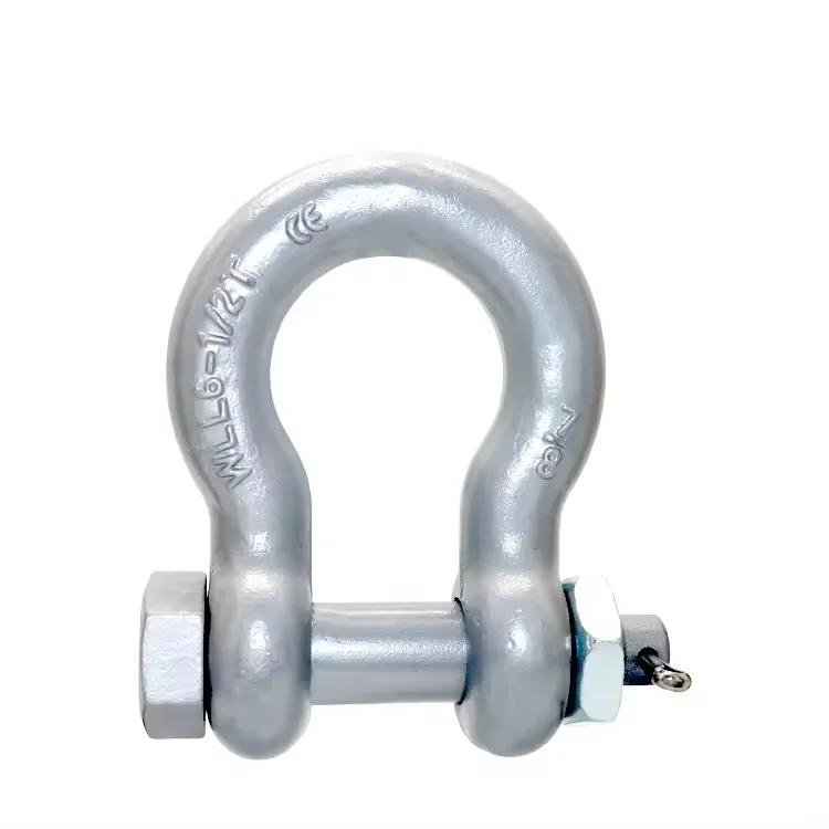Hot Dip Galvanized Drop Forged G209 Lifting Marine Screw Pin Bow Shackle