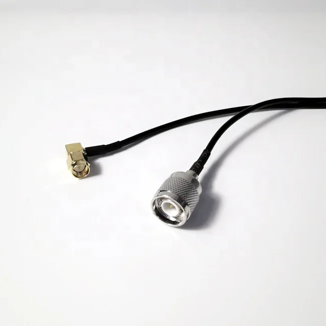 Right Angle SMA Male Plug to TNC Male Plug RF Connector RG174 Cable Assembly Jump Cable
