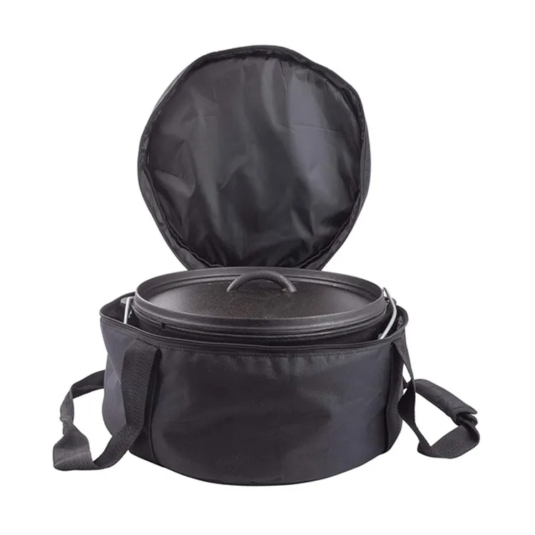  Custom Thick Foam Padding 600D Polyester Camping Dutch Oven Carry