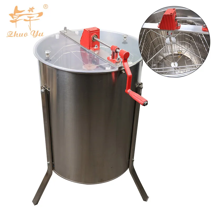 high quality beekeeping equipment 4 frames manual honey extractor