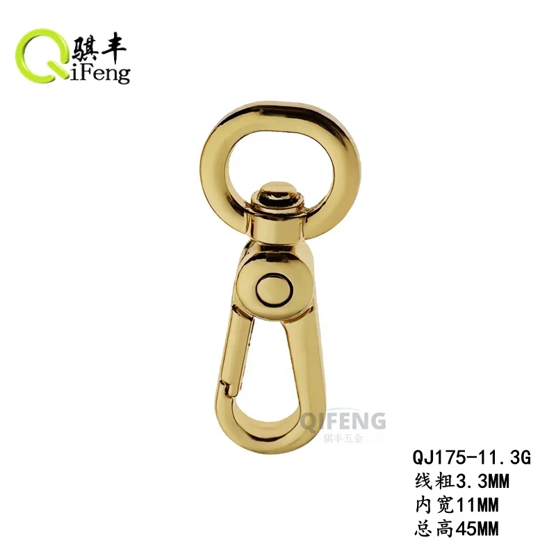 Wholesale fashion metal bag brass buckle metal bag hook swivel snap metal snap hook
