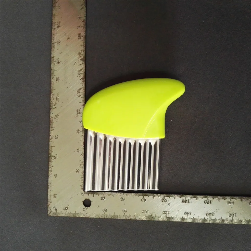 Волнистый резак для картофеля из нержавеющей стали