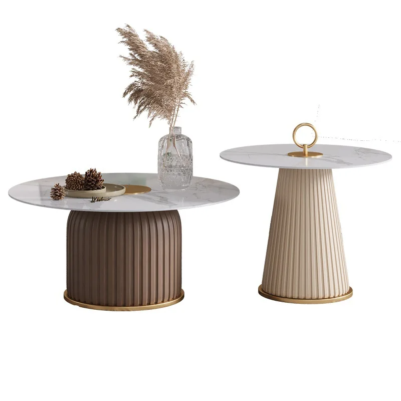
modern Living Room Furniture Metal coffee table set round coffee tables and marble coffee table Luxury 