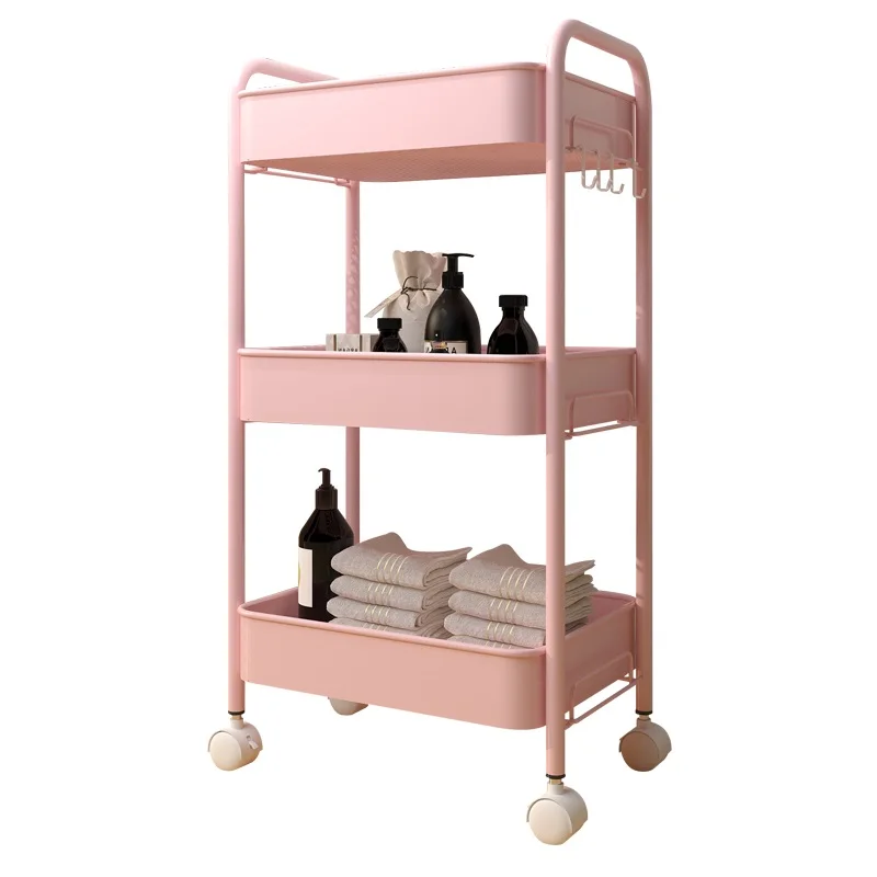 DSH Whole Metal Storage Trolley Cart 3 Tier Kitchen Storage Trolleys With 4 Wheels