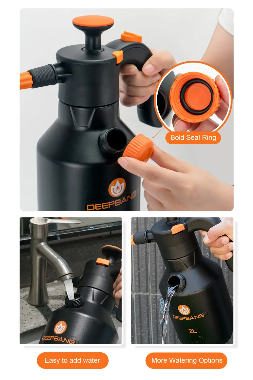 Premium 2 Liter Hand Pressure Pump Sprayer for Various Liquid Applications