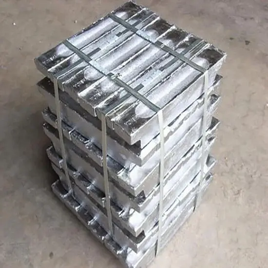 China manufacturer zinc alloy zamak 3 ingots for making zinc alloy die casting